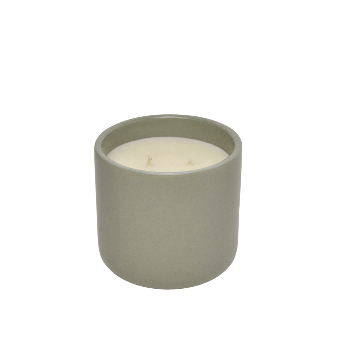 Bergamont + Green Tea Ceramic Candle